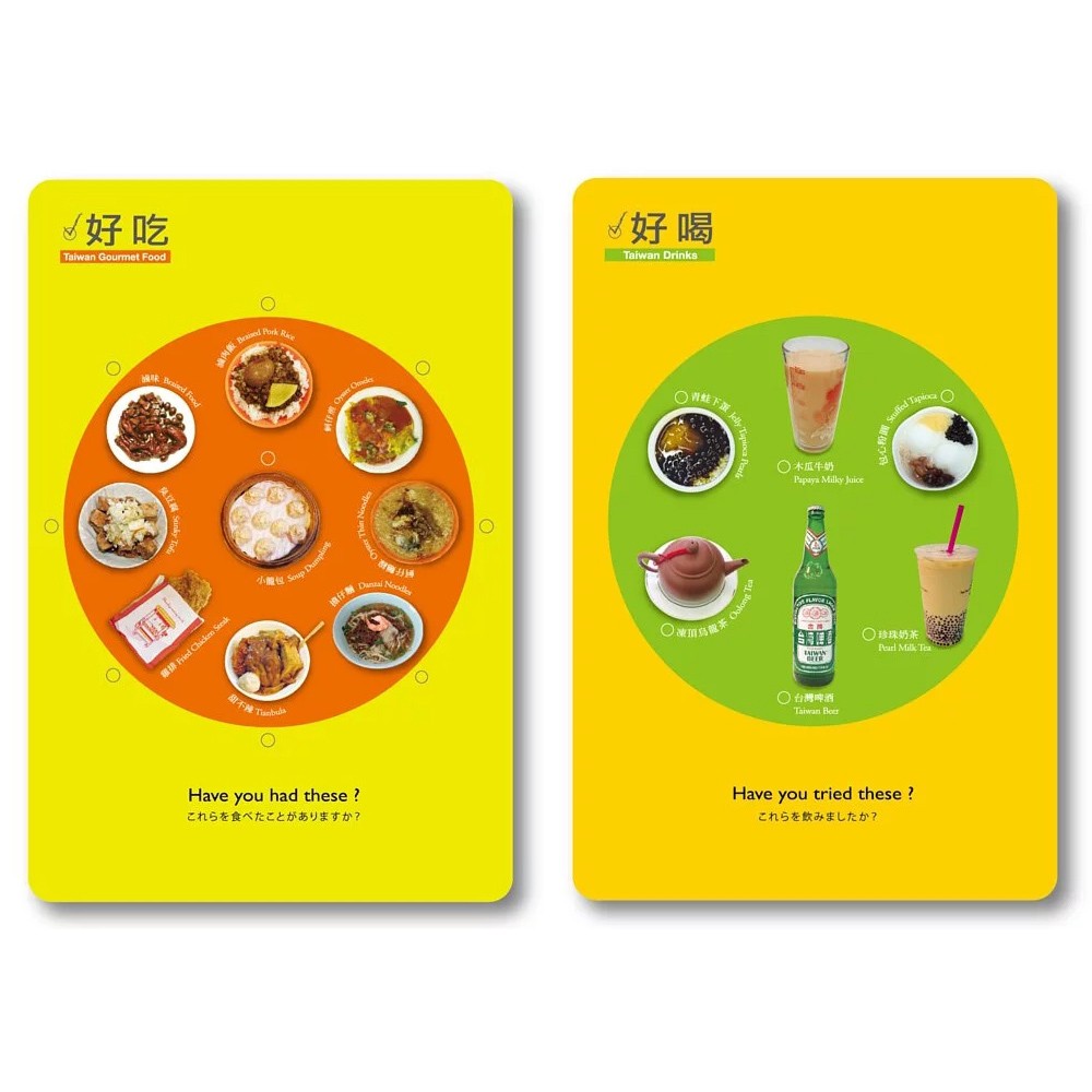 【最靡有禮】台灣在地-美食清單勾勾樂 明信片