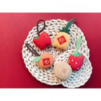 Y1【樣樣好物】新年迎來好運 水果系列 | 立體刺繡吊飾 (精緻小罐裝)